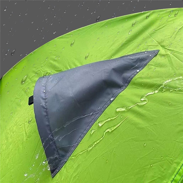 DESERT&FOX Outdoor Two Person Double Layer Tent Waterproof Camping Hiking One Door Tent (Fiberglass Pole) - Green