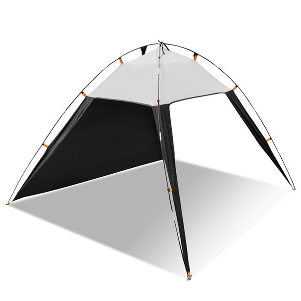 Beach Tent Outdoor Travel UV Protection Open Tent Sun Shade Shelter for Camping Hiking Fishing - Black/Grey