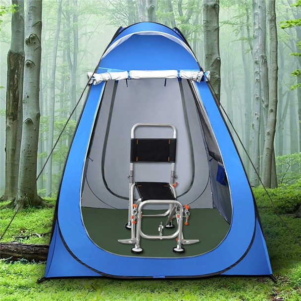 Waterproof Pop Up Tent Family Cabin Tent Outdoor Anti UV Sun Shelter for Camping Traveling Backpacking Hiking Outdoors - Size: M/Blue