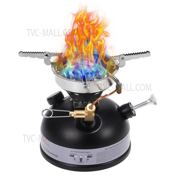 LSO-618 Portable Camping Gas Cooker Stove Fuel Alcohol Oil Burner Stove Cookware