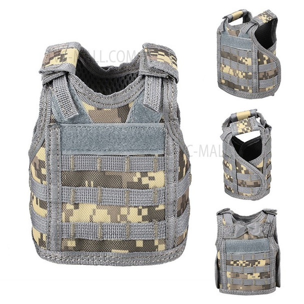 3 Pack Mini Molle Vest Tactical Christmas Beer Bottle Beer Vest Cover Military Personal Bottle Drink Set