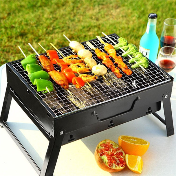 Foldable Charcoal Grill Portable BBQ Grill 13.8x10.6x7.9in for Travel Outdoor Cooking Camping Grill Picnic Patio Backyard