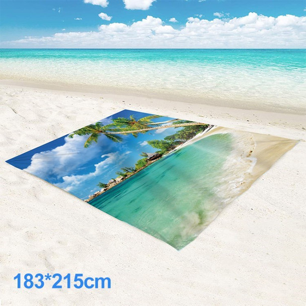 Windproof Camping Carpet Sandproof Beach Blanket Lightweight Picnic Mat - 004//183x215cm