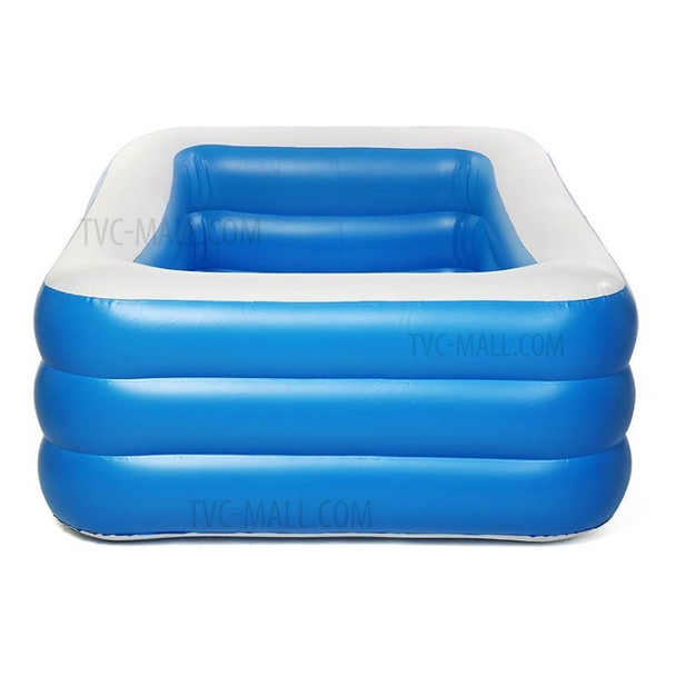 Kids Swimming Pool Outdoor Inflatable Children and Adults Family Thickened Swimming Pool - Size: 150x105x50cm