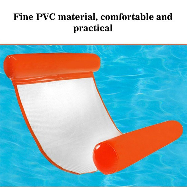 Floating Cushion Row Portable Couch Foldable Water Hammock Swimming Pool Beach Floating Bed Lounge Chair - Blue
