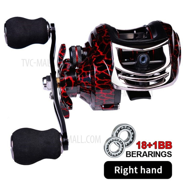 PROBEROS Fishing Reel 7.1:1 Gear Ratio 10kg Max Drag 18+1BB Fishing Spool - Right Hand