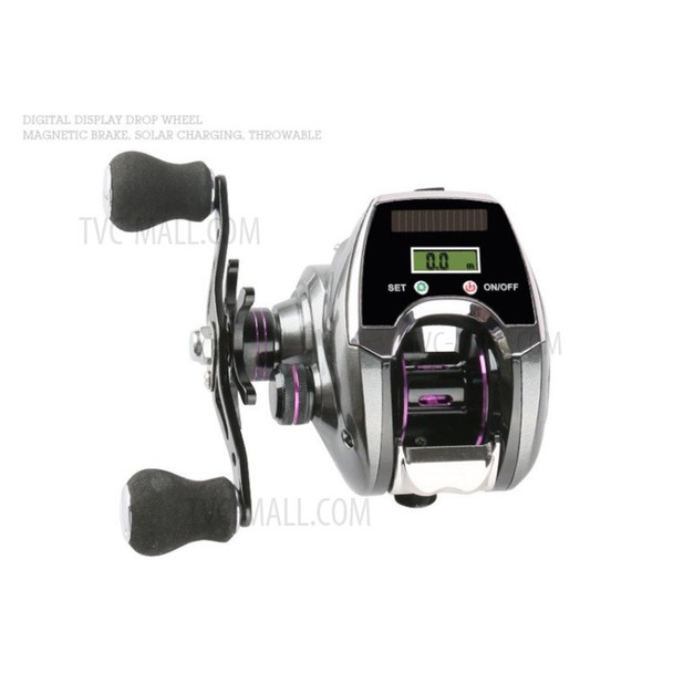 Digital Display Line Counter Fishing Reel Level 10KG 8.0:1 Wind Trolling Baitcasting Reel - Left Hand