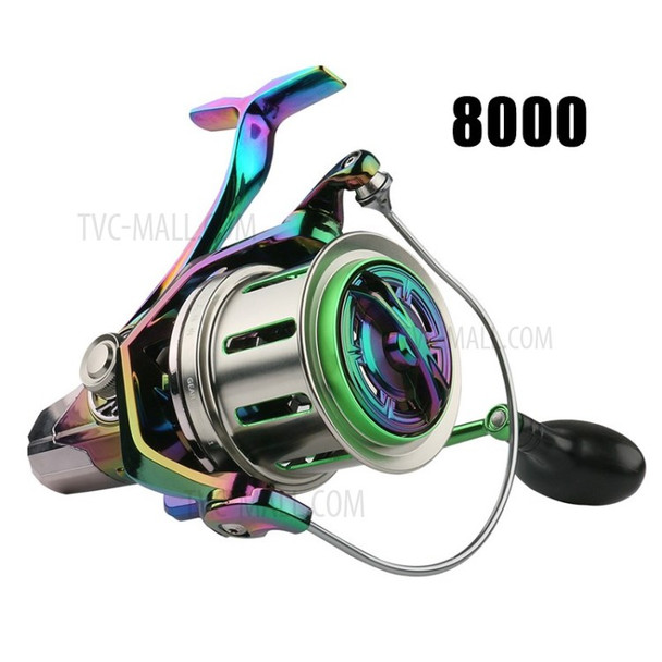 18 + 1BB Spinning Reel 8000/10000/12000 4.8:1 Stainless Steel Fishing Spool Reel - Purple/8000