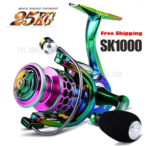 Spinning Fishing Reel 14+1BB 20-25kg Max 5.0:1 High-Speed Fishing Spool - SK1000