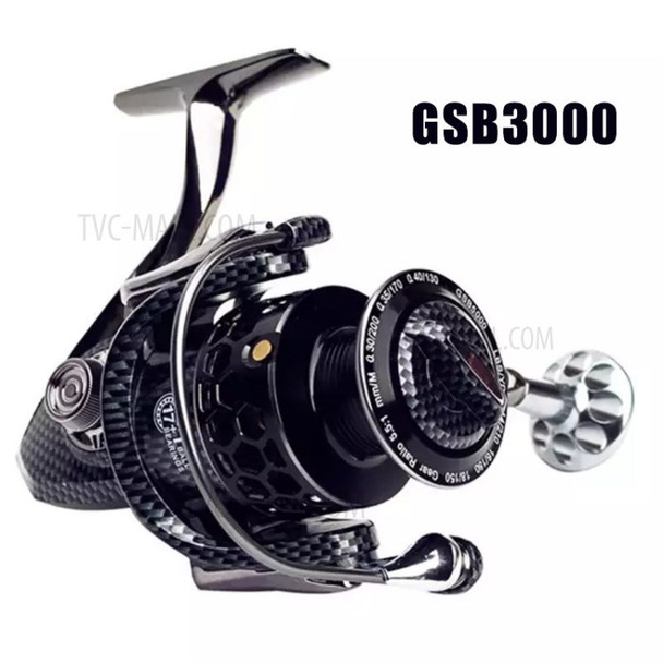 Aluminum Seawater Fishing Reel 17+1 High-Speed Spinning Fishing Spool - GSB3000