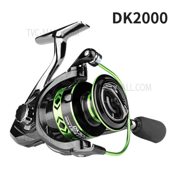 DEUKIO Fishing Reel 5.2:1 High Speed Fishing Spinning Reel Max Drag 15kg 14+1BB Ultra Smooth Powerful Metal Fishing Wheel - DK2000