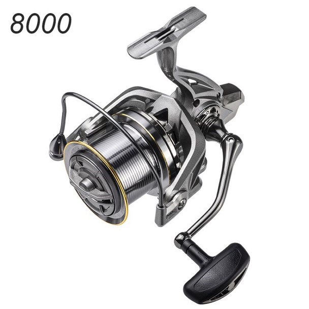 LINNHUE NGK 8000-14000 5+1BB Spinning Fishing Reel 4.8:1 Metal Spool for Sea Fresh Water - NGK 8000