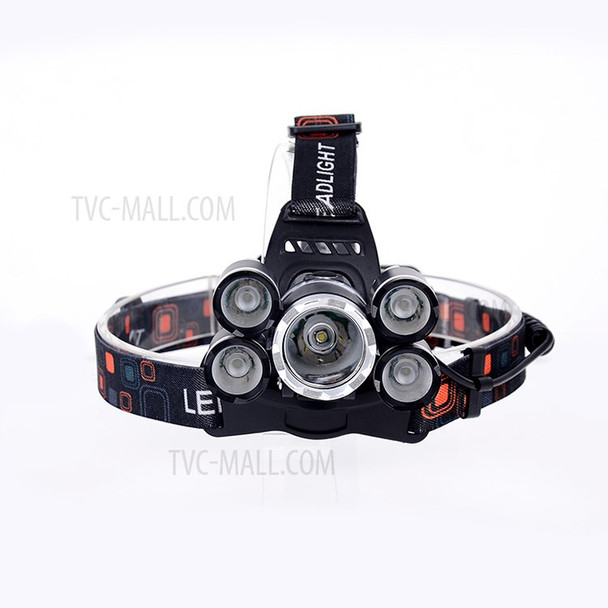 LED + T6 Strong Light Rechargeable Headlamp for Camping Fishing