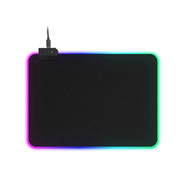 MONTIAN Colorful LED Light Thickening Lock Keyboard Pad Game Mouse Pad, Size: 300 x 250 x 4mm