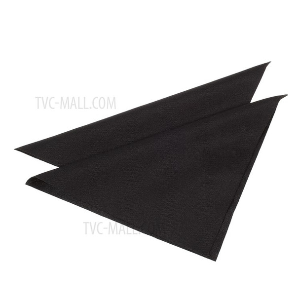 100Pcs/Set Anti-static Microfiber Cleaning Cloth for Phone Tablet Laptop Glasses - Black