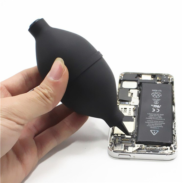 Rubber Dust Removing Air Blow Ball Phone Repair PCB PC Keyboard Camera Lens Dust Cleaner - Black