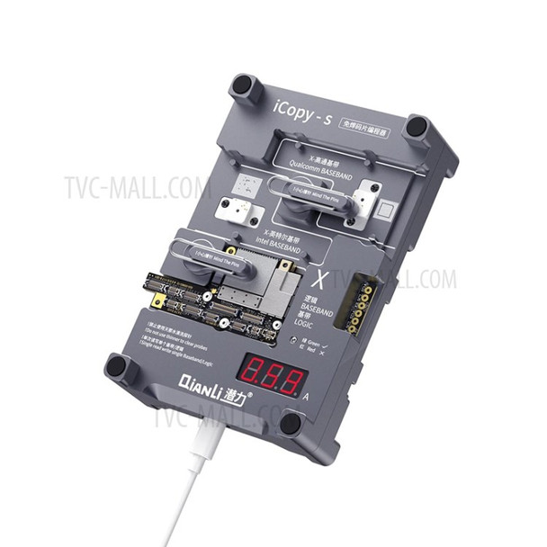 QIANLI iCopy-S 4-in-1 Double-sided Chip Test Stand Logic Baseband EEPROM IC Repair for iPhone X/XR/XS/XS Max