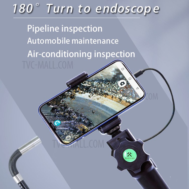 A6 70cm Tube 8.5mm Rotatable Lens 1080P HD Industrial Endoscope Inspection Camera with LED Light for 3.5-6.3 inch Mobile Phone