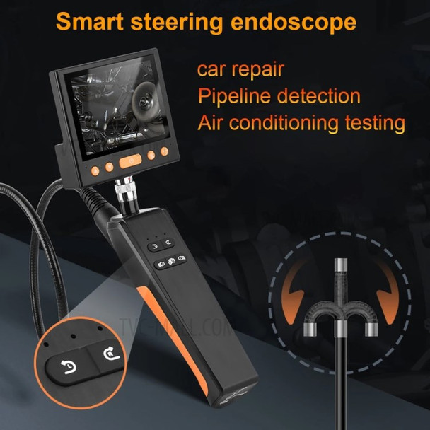 618B 70cm 360 Degrees Lens 3.5 inch Screen 720P Industrial Endoscope Waterproof Inspection Camera with LED Light