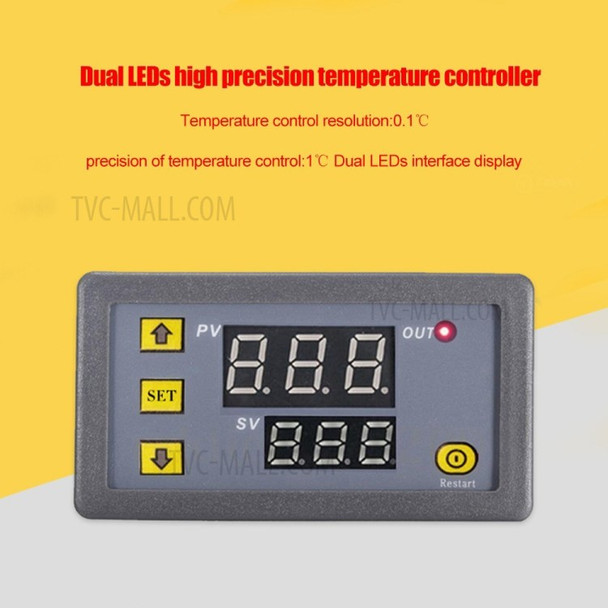 3230 Temperature Controller Digital Display Thermostat Module Temperature Control Switch Micro Heating Cooling Temperature Control Panel - 12V