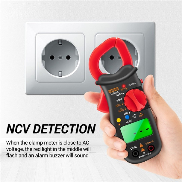 ANENG MT88A Digital Clamp Meter 1999 Counts Multimeter Voltage Tester Auto-ranging with AC/DC Voltage AC Current Resistance