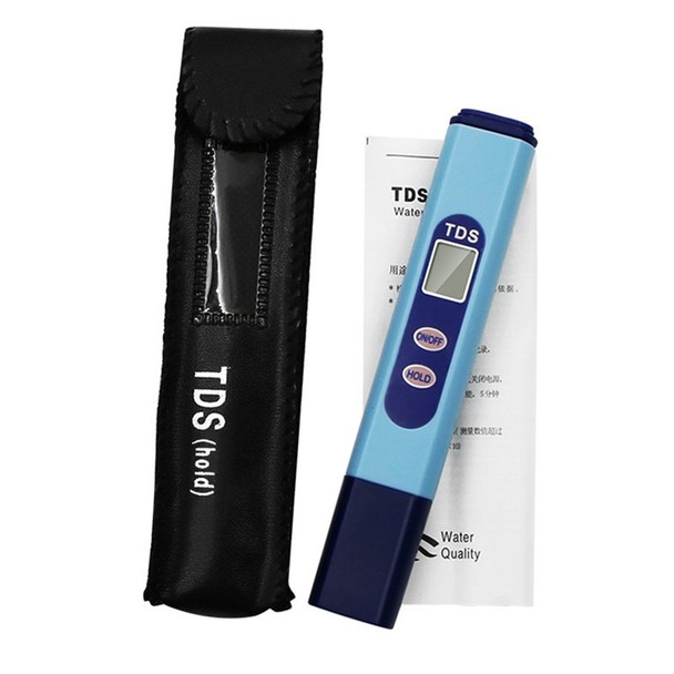 Water Quality Tester Digital Accurate TDS Meter 0-9990PPM Portable Pen Type Monitor Analyzer for Drinking Water Aquariums Pool