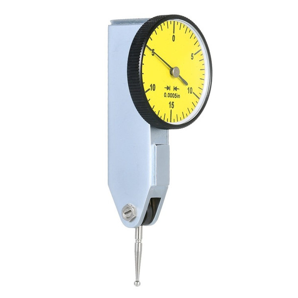 Yellow Dial Indicator 0-15-0 Reading Dial Test Indicator High Precision 0.0005in GR Meter Tool Kit Gage