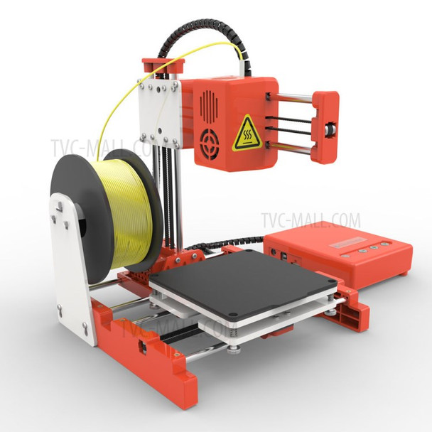 EASYTHREED X1 3D Printer Mini Entry Level 3D Printing Toy for Kids Children One Key Printing - Orange/EU Plug