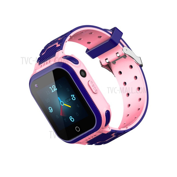 YQT 4G Children Phone Watch Positioning Waterproof Camera SOS Video Call Smart Watch - Pink