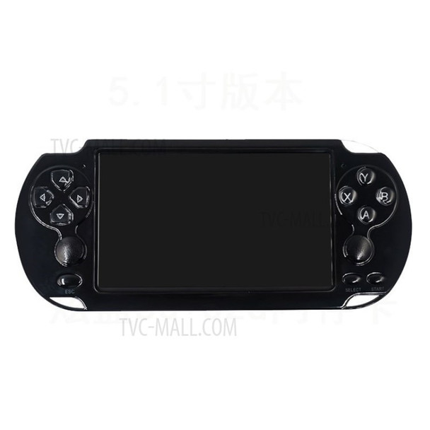 X9 Game Console Handheld Retro Game 5.1 inch Screen Portable 8G Room Game Player - Black