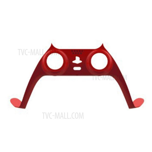 Decorative Strip Replacement Shell Cover for PS5 Gamepad Controller - Red