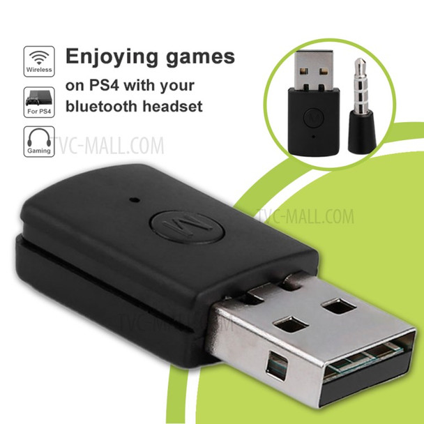 Bluetooth 4.0 USB Dongle Bluetooth Adapter Receiver for PS4/Xbox One Game Console - Black