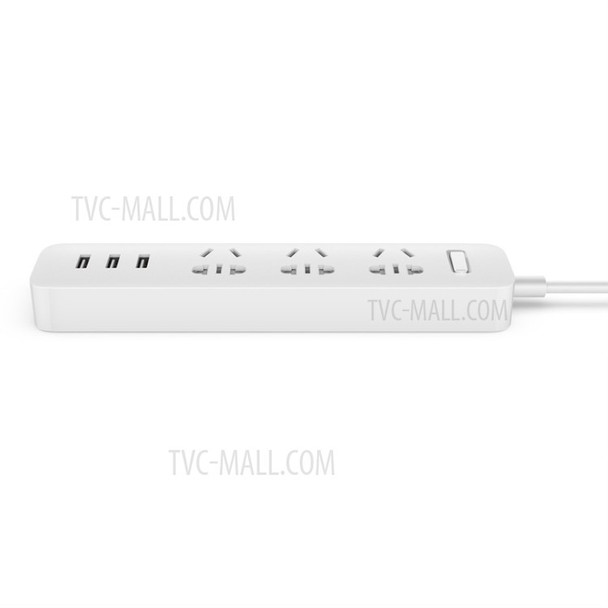 Xiaomi Smart Power Strip 3-USB-Port + 3 International Combination Power Jacks Plug Charger Adapter - CN Standard Plug/White