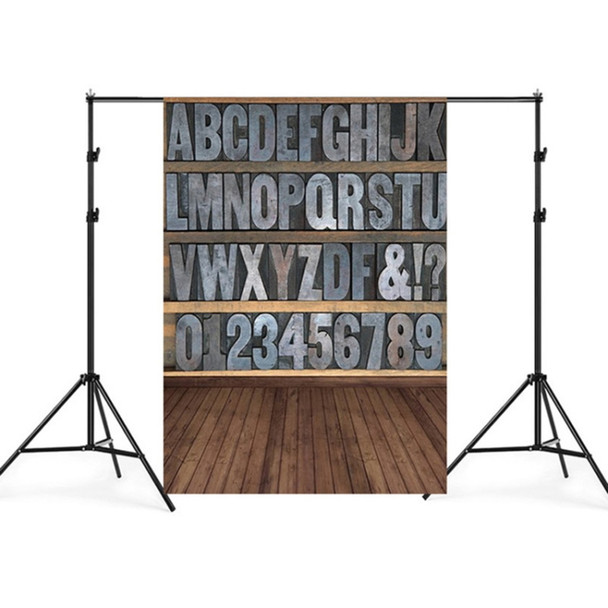 1.5m x 2.1m Alphabet Wood Board Baby Photo Digital Photo Background Cloth