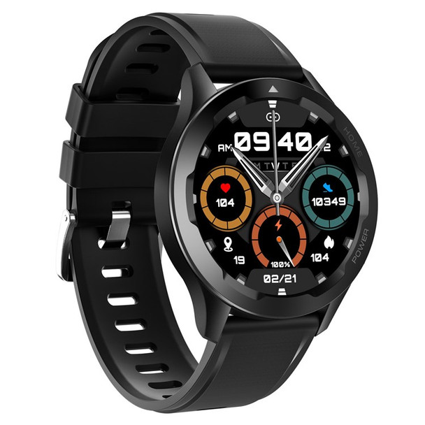 FW05 1.32" TFT Screen Smart Watch Bluetooth Call Sports Bracelet IP67 Water-Resistant Heart Rate Monitor Health Watch with NFC/AI Voice Assistant Functions - Black