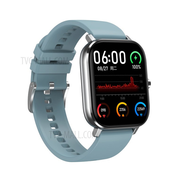 1.54-inch Large Screen Multiple Watchfaces Bluetooth Call Health Monitoring Multi-function Smart Watch - Silver/Blue