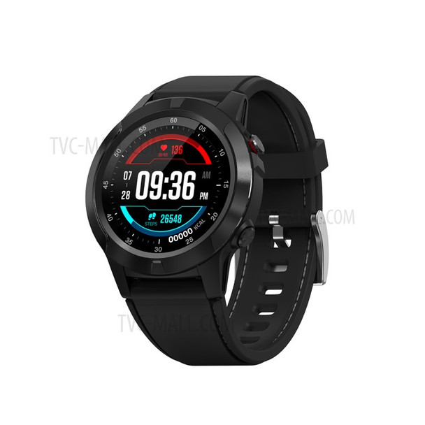 LEMONDA M4 1.3-inch IPS Round Screen Sport with GPS Compass Barometer Smart Watch - Black