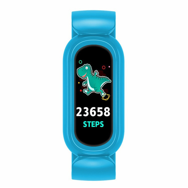 T16 0.96 inch Touch Screen Kids Sport Smart Watch Waterproof Sleep Heart Rate Monitoring Student Smart Wristband - Blue
