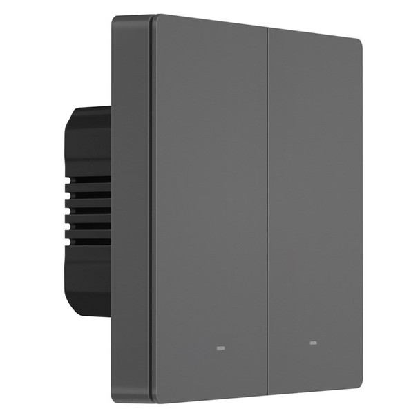 SONOFF M5-2C-86 Smart WiFi Wall Switch Light Switch 2-Gang Voice Control Physical Keys Operation - EU Plug