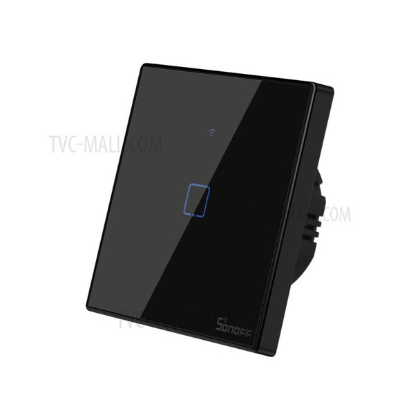 SONOFF T3EU1C-TX 86 WiFi Smart Switch APP RF433 Remote Control for Alexa Google Home EU Plug - 1 Gang