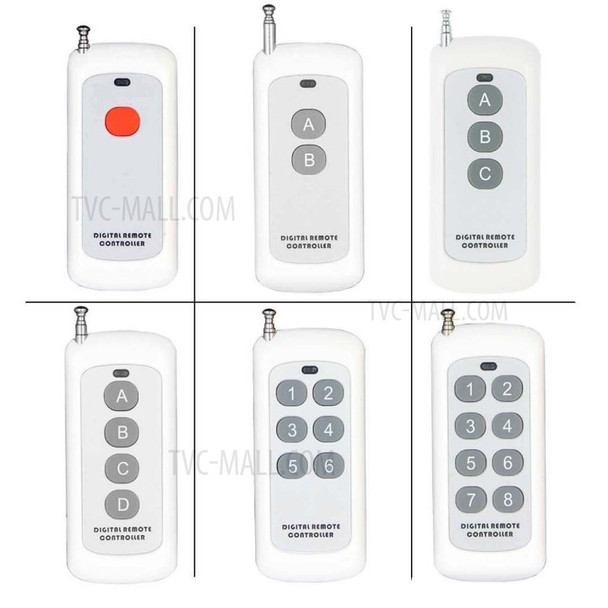 1000m Long Range Distance High Power 4CH Wireless Remote Control Transmitter 4CH Channel RF 433 MHz Portable Key Fob - 4CH