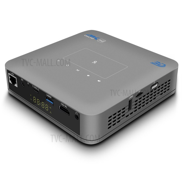 P15 DLP Projector Android 9.0 Quad-core 2+16GB 2.4G 5G Wifi Bluetooth 3D Home Cinema Beamer - US Plug