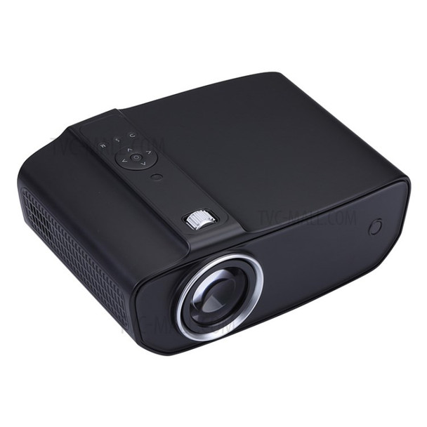 BL-69 Mini 3.97 inch LED Portable Projector 3.5mm Audio Support 1080P HD Playback USB Home Media Player - Black