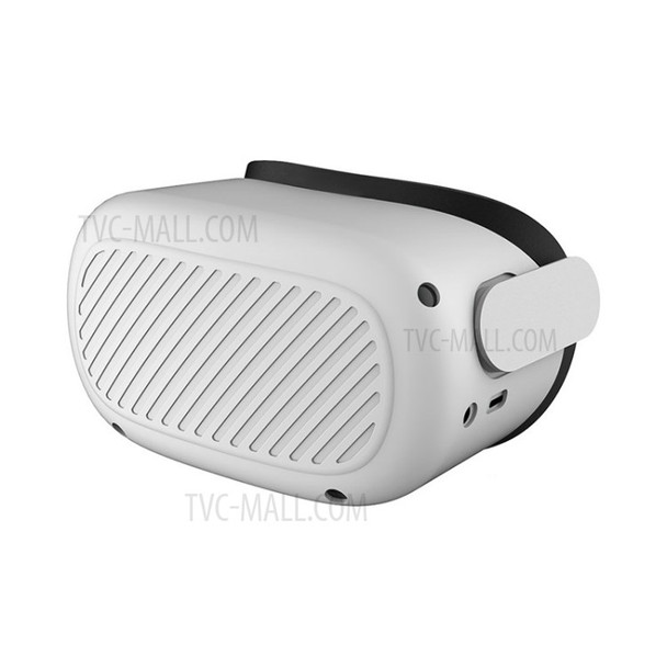 Waterproof Drop-resistant Front Face Protector Cover Case for Oculus Quest 2 VR - White