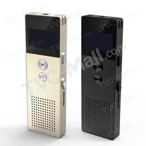 REMAX RP1 8GB OLED Digital Voice Recorder MP3 Music Player (CE/RoHS) - Black