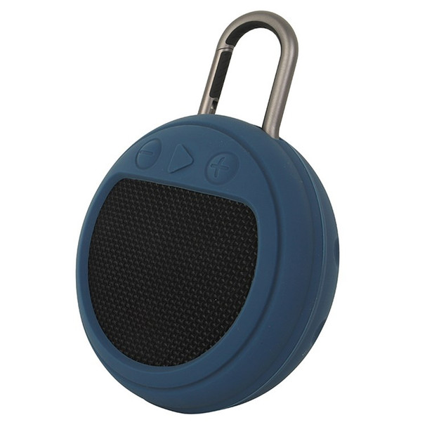 For JBL Clip3 Bluetooth Speaker Protective Case Shockproof Silicone Cover - Dark Blue