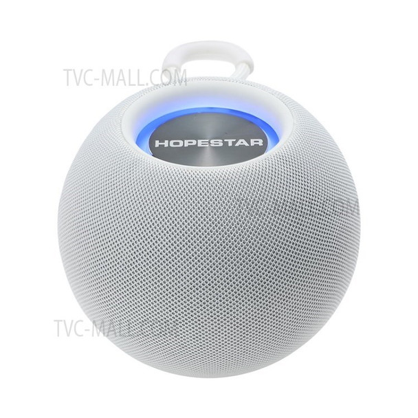 H52 Wireless Bluetooth Speaker Waterproof Rich Stereo Bass Music MP3 Player with Colorful Light - White