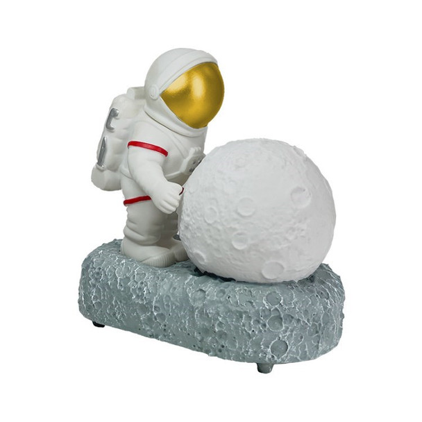 Astronaut Bluetooth Speaker Children Birthday Gift Night Lamp FM Radio - Gold