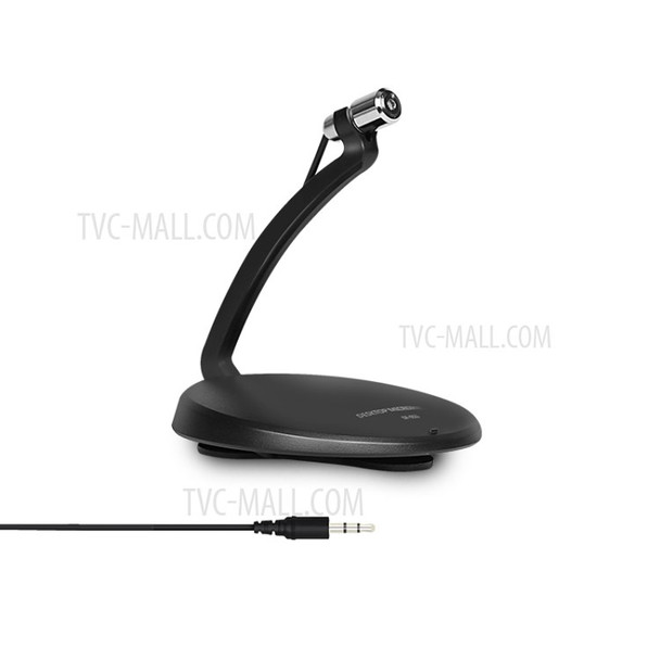 YANMAI SF-911 Folding Design Desktop / Lavalier Microphone with Tie-clip for Skype Webcast etc. - Black