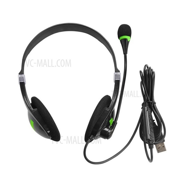 USB Headset with Microphone Noise Cancelling Computer Headphones for Business UC Lync Softphone